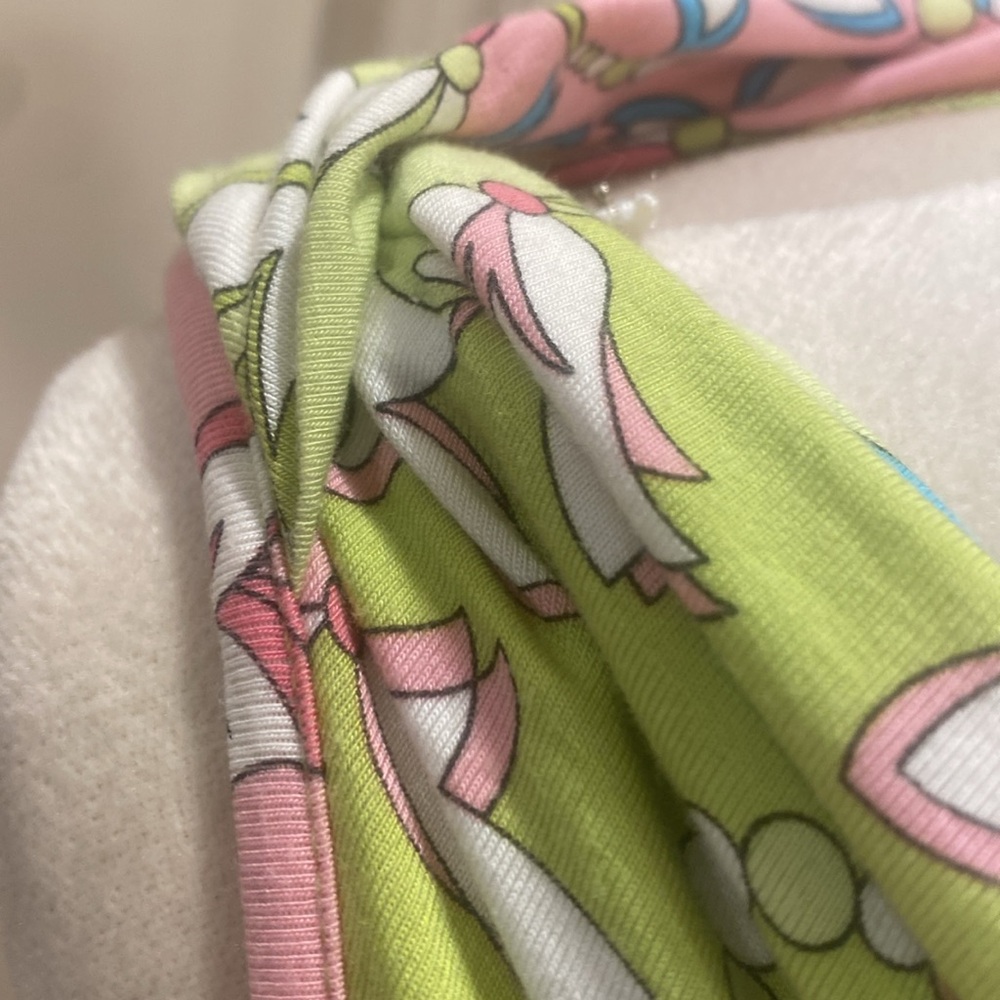 Emilio Pucci Floral Design Top - Lime and Pink - Picture 5 of 7